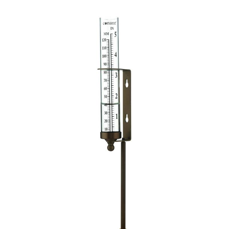 11" Bronze and Clear Dual Purpose Rain and Watering Gauge