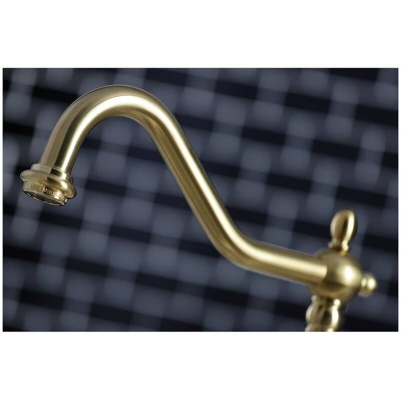 Kingston Brass Heritage 1.8 GPM Widespread Kitchen Faucet - Includes