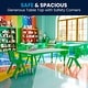preview thumbnail 17 of 41, 23.625"W x 47.25"L Plastic Adjustable Activity Table-School Table for 6