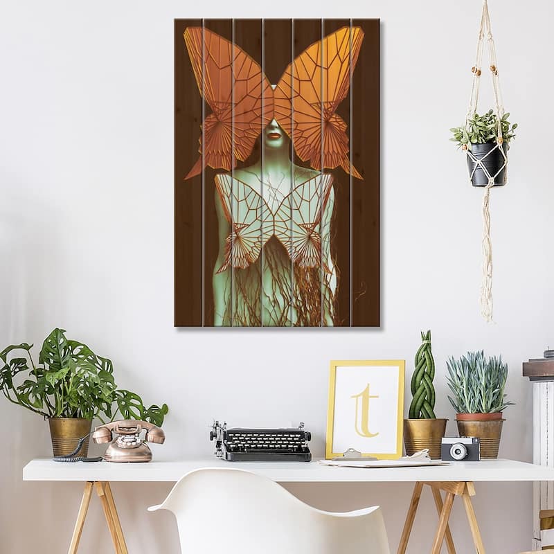 Transformation II Print On Wood by SpaceFrog Designs - Multi-Color