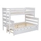 preview thumbnail 28 of 33, Wood Twin over Full Bunk Bed with Twin Size Trundle