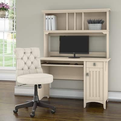 Salinas 48W Computer Desk with Hutch and Chair by Bush Furniture