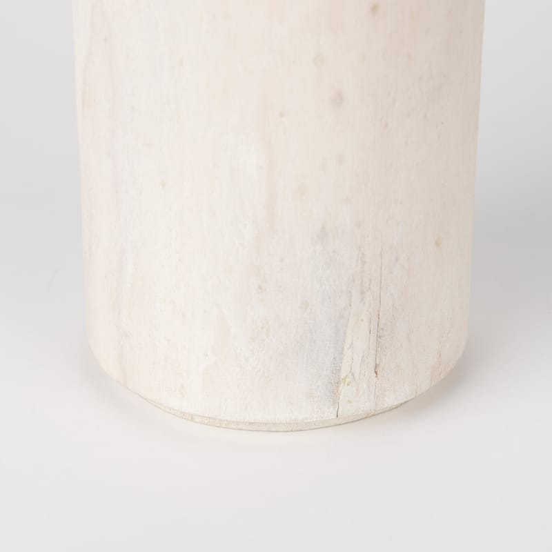Knox Large Gray-Wash Wood Decorative Object