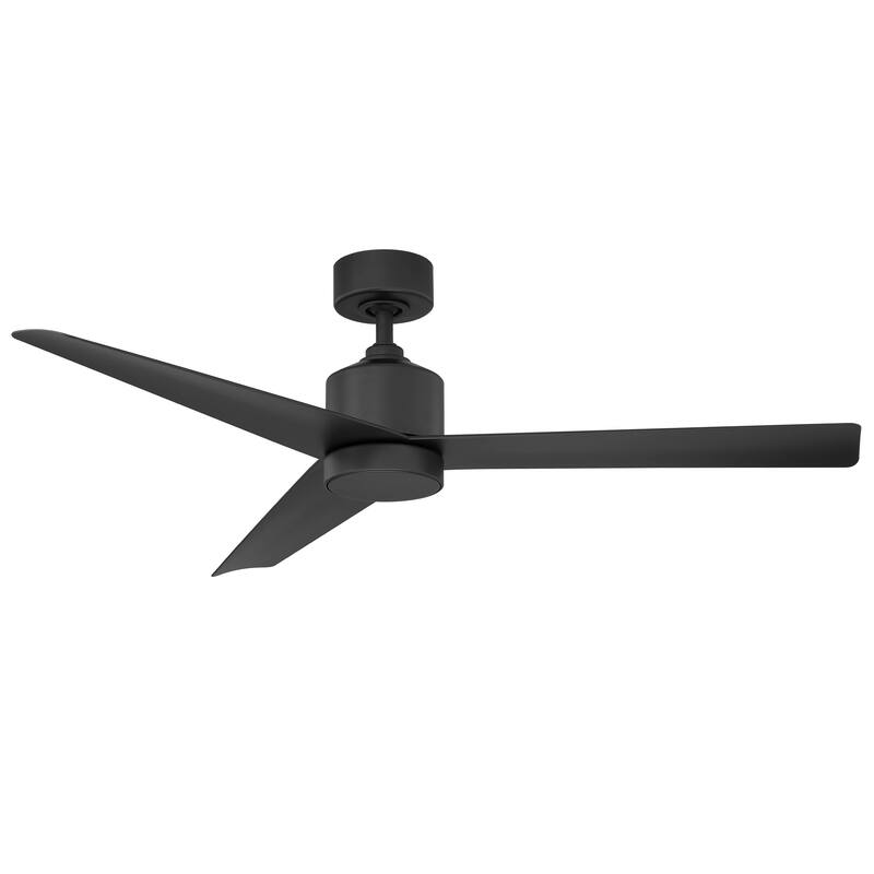 Lotus 54 Inch Three Blade Indoor / Outdoor Smart Ceiling Fan with Six Speed DC Motor and LED Light.