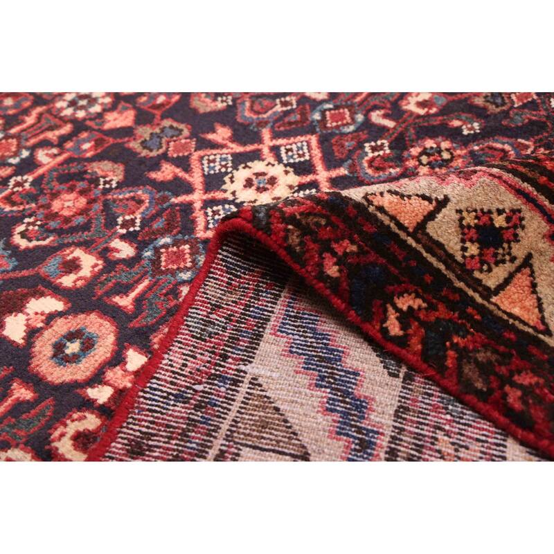 ECARPETGALLERY Hand-knotted Andelz Dark Navy Wool Rug - 3'7 x 10'0