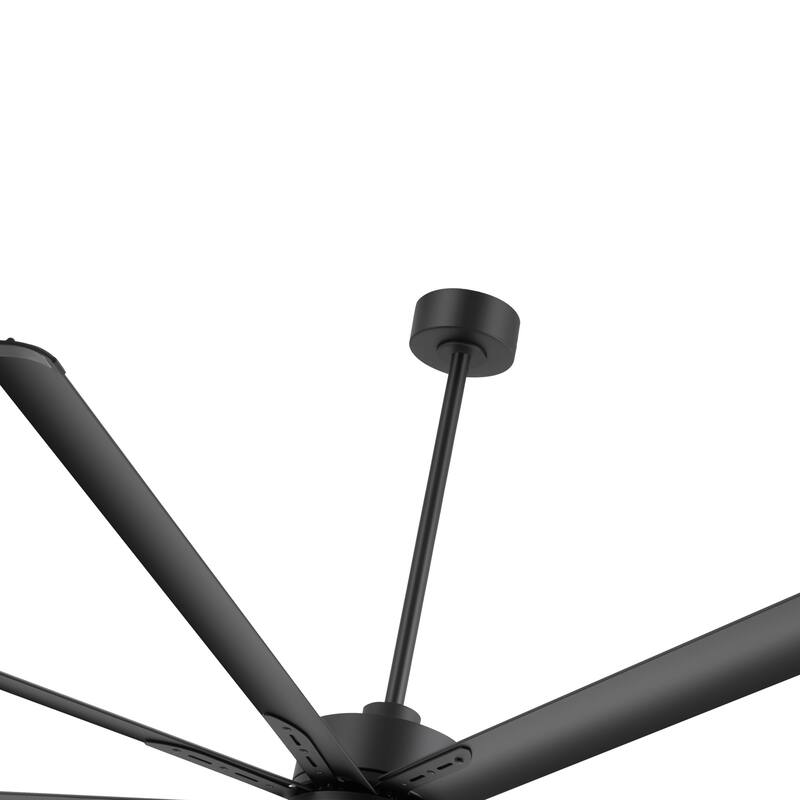 Large 72"/84"/96"/120" Black Ceiling Fan with Remote without Light-6/8 Aluminum Blades
