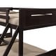 preview thumbnail 25 of 36, Twin over Full Bunk Bed with Angled Ladder & Convertible Design, White