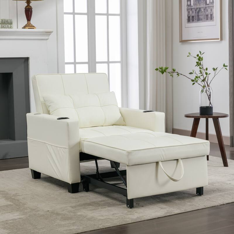 Pull Out Recliner Chair Bed Convertible 3 in 1