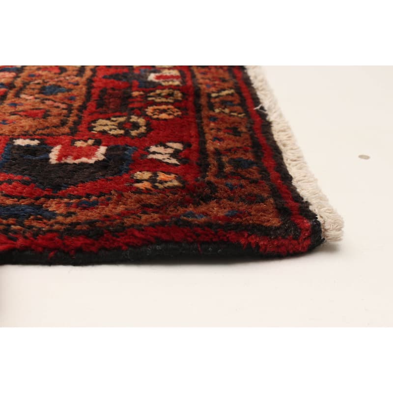ECARPETGALLERY Hand-knotted Andelz Black Wool Rug - 4'5 x 7'10