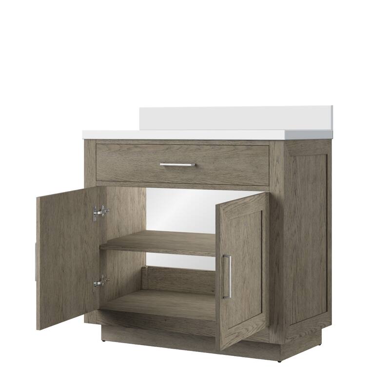 Abbey Bath Vanity with Quartz Top and Sink