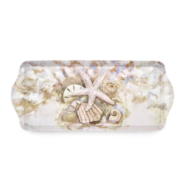 Pimpernel Beach Prize Melamine Sandwich Tray - 15.25" x 6.5" - 15.25" x 6.5"