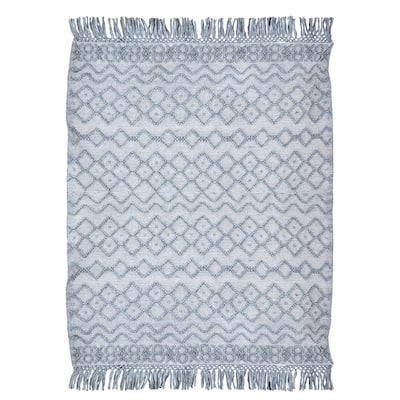 Denise Grey Outdoor Hand Woven Rug, 8" x 10" - 8' x 10'