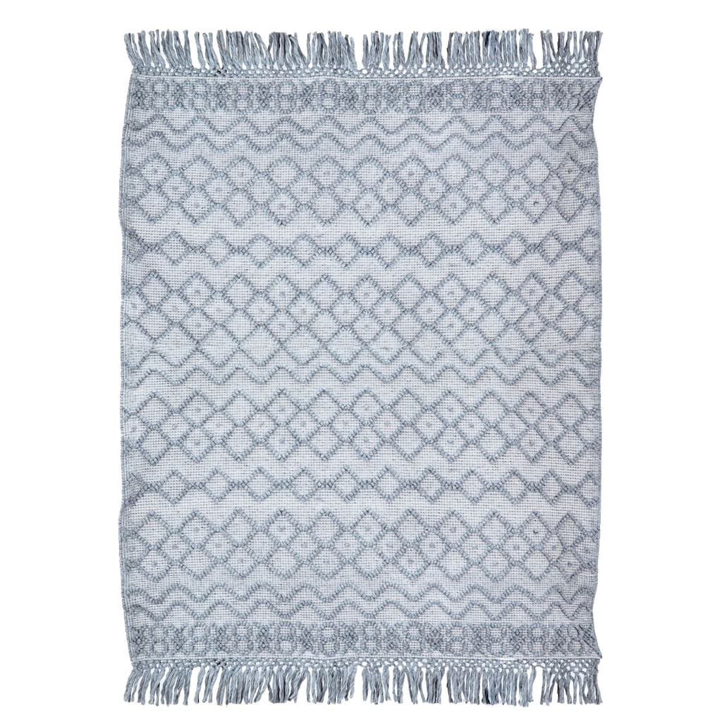 Denise Grey Outdoor Hand Woven Rug, 8" x 10" - 8' x 10'