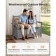 preview thumbnail 48 of 50, WINSOON All-Weather HIPS Outdoor Garden Bench, 56" Adirondack Outdoor Patio Bench