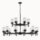 preview thumbnail 18 of 29, Modern Black Farmhouse Chandelier Dining Room Light Fixture Over Table Industrial Lighting for Living Room Foyer Kitchen