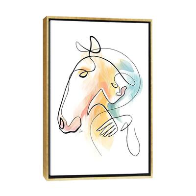 iCanvas "Equus No 15 / Horse Art" by Dane Khy Framed Canvas Print