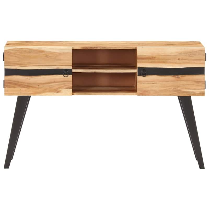 vidaXL Sideboard 47.2"x11.8"x29.5" Solid Acacia Wood