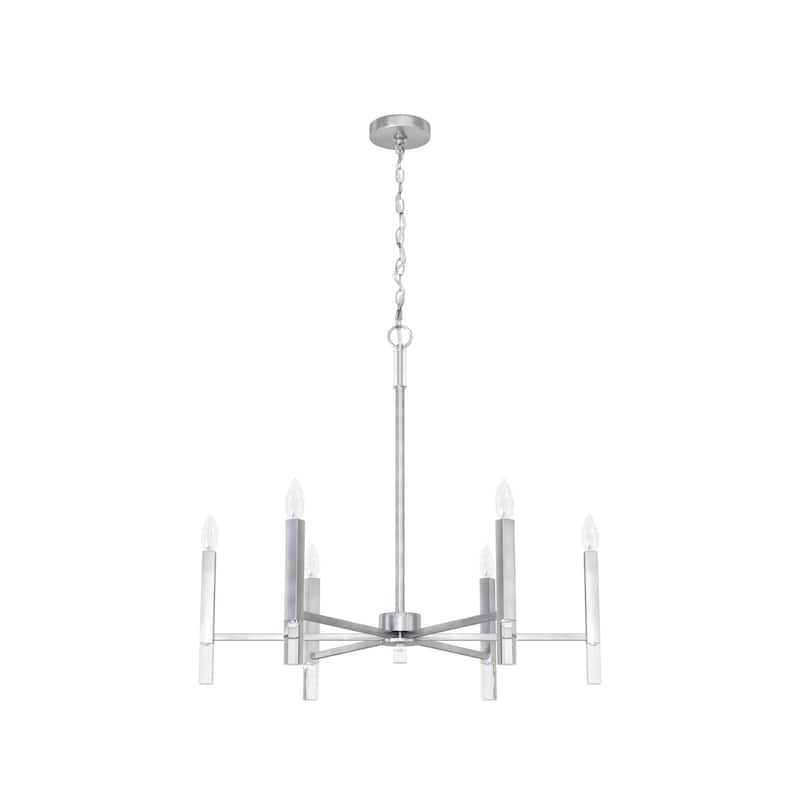 Hunter Sunjai Candle Chandelier - Entry, Kitchen Island, Dining Room, Living Room - Geometric, Glam, Contemporary