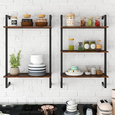 Wood Hanging Storage Bookshelf