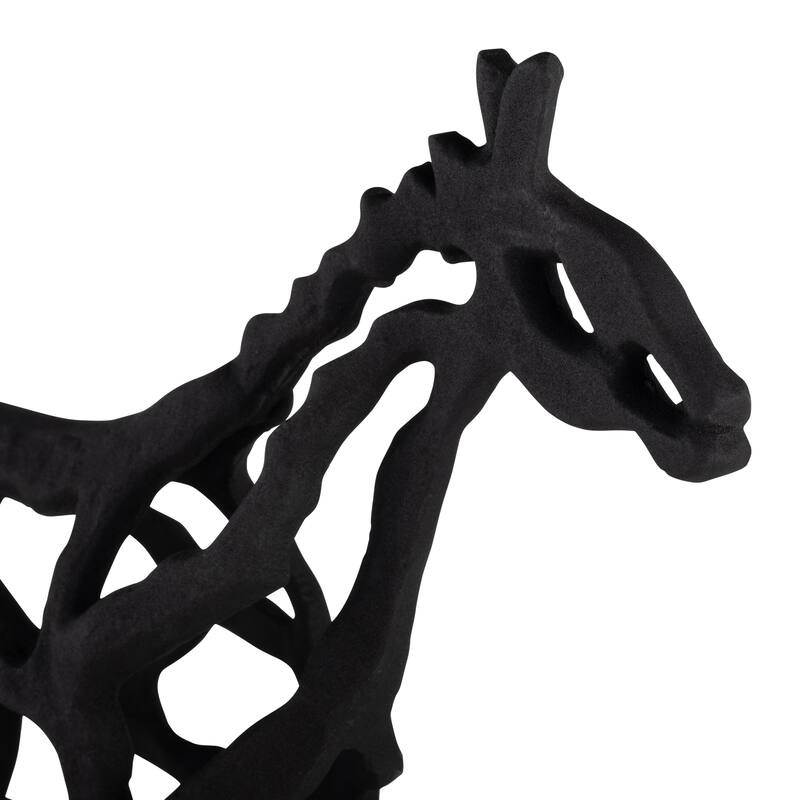 Sagebrook Home Metal Horse Illusion Sculpture - 15" x 4" x 14"