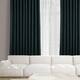 Exclusive Fabrics Faux Linen Extra Wide Room Darkening Curtain Panel