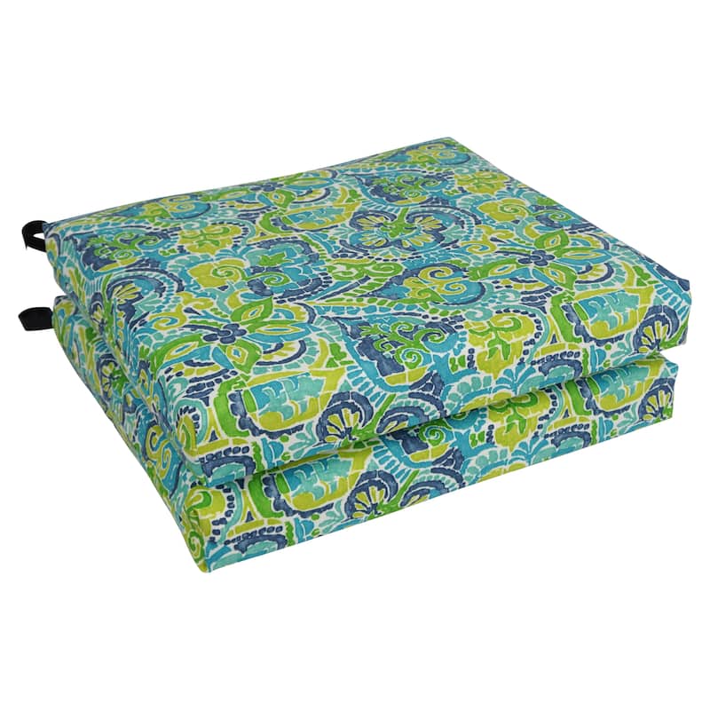20-inch by 19-inch Indoor/Outdoor Chair Cushions (Set of 2) - 20 x 19