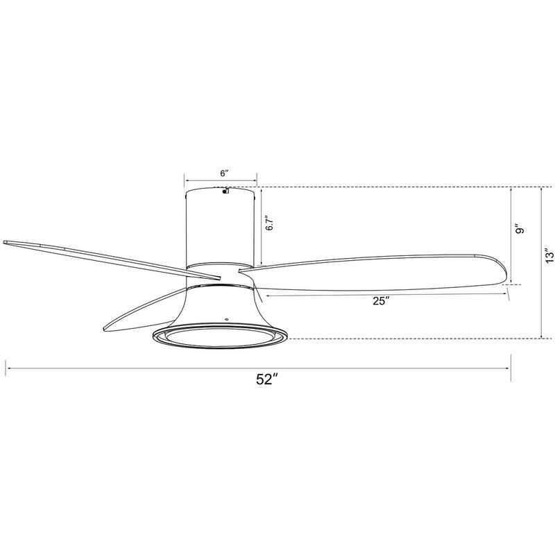 Lucci Air Flusso 52" Light with Remote Ceiling Fan
