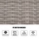 preview thumbnail 20 of 23, Abrihome 7-piece Outdoor Wicker Dining Table Set with 6 Eton Chairs