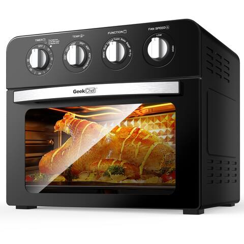 Geek Chef 3-Rack Levels Air Fry Oven 16 Preset Modes, Stainless Steel - 16.14*15.14*13.78