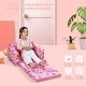 preview thumbnail 12 of 16, Qaba Kids Fold-Out Couch/Chair Lounger with Space-Themed Washable Fabric & Removable Cushion for 3-6 Years Old