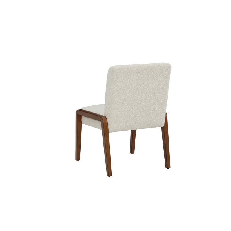 Bixby Upholstered Boucle Dining Chair With Wood Frame (Set of 2)