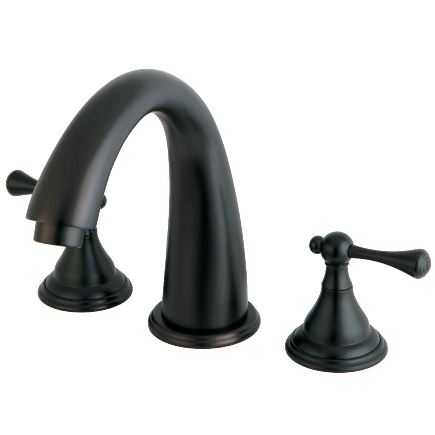 Kingston Brass Vintage Deck Mounted Roman Tub Filler with Lever