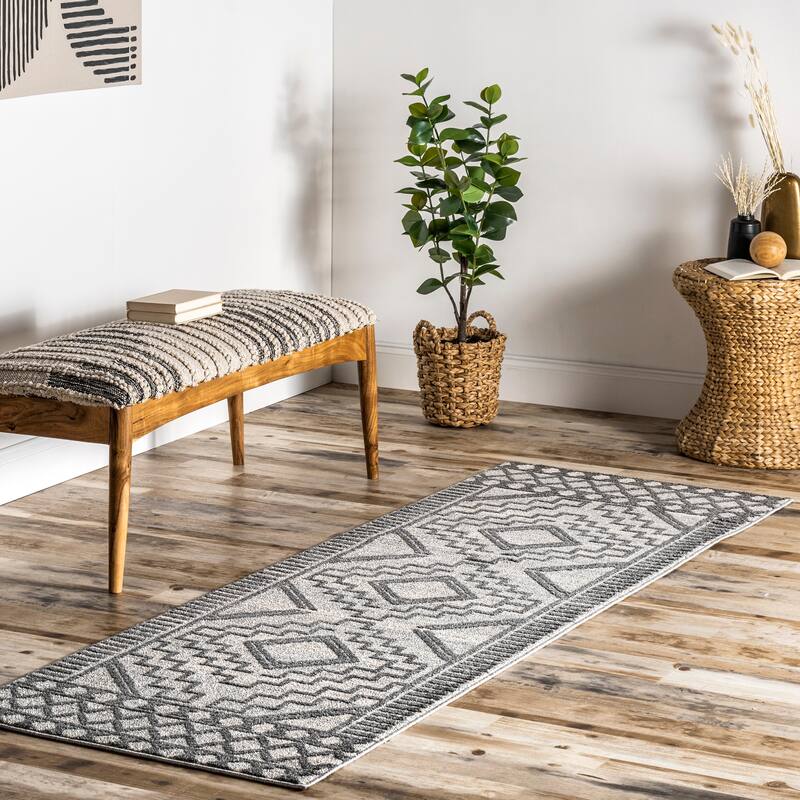 Nuloom Cameron High Low Textured Moroccan Area Rug