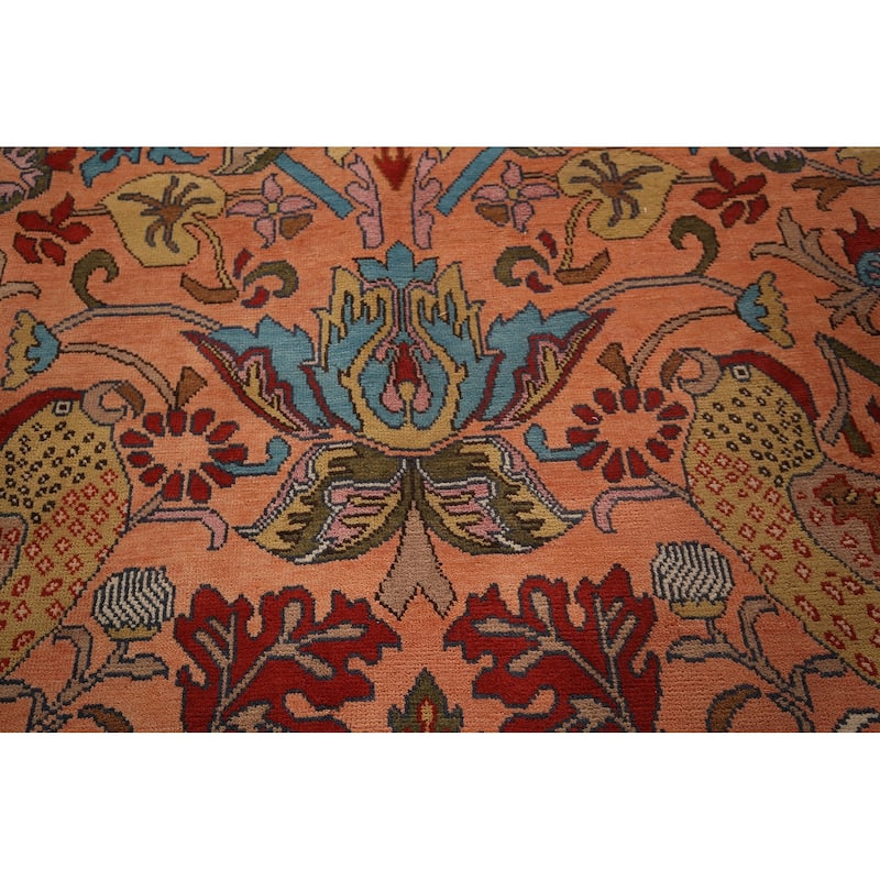 Animals Design Ziegler Indian Large Area Rug Handmade Wool Carpet - 9'10"x 13'11"