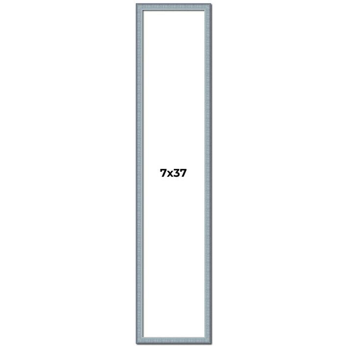 7x37 Frame Rustic Sky Blue Solid Wood Picture Frame | 0.75 Inch