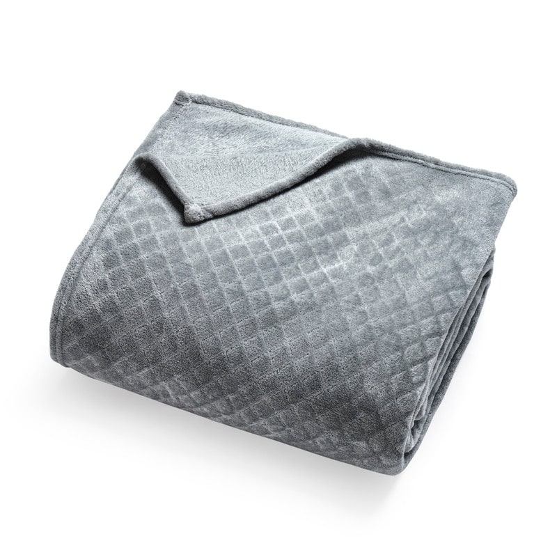 Superior Alaska Quilted Diamond Plush Fleece Blanket For Couch or Bed