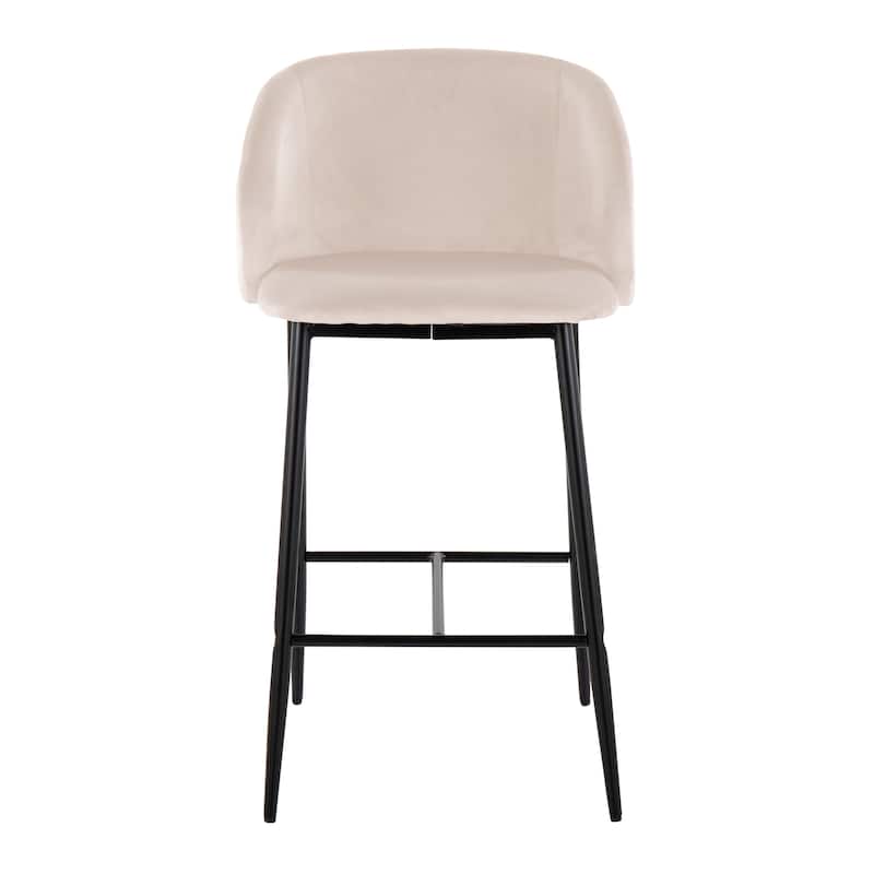 Silver Orchid Harding Velvet Counter Stool (Set of 2)