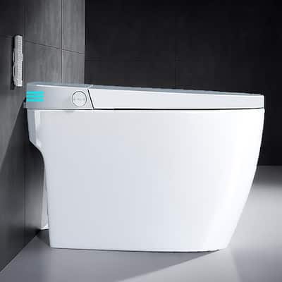 Multifunction Elongated Ceramic Smart Toilet with Auto Flush and Heated Seat