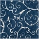 preview thumbnail 65 of 111, SAFAVIEH Florida Shag Shahin Scroll 1.2-inch Thick Textured Rug 11' Square - Dark Blue/Cream