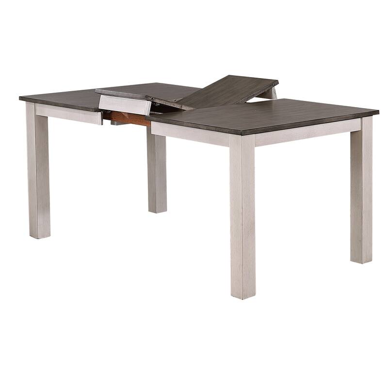 Parsons Ash & Stormy White Transitional Ladderback 5-Piece Dining Set