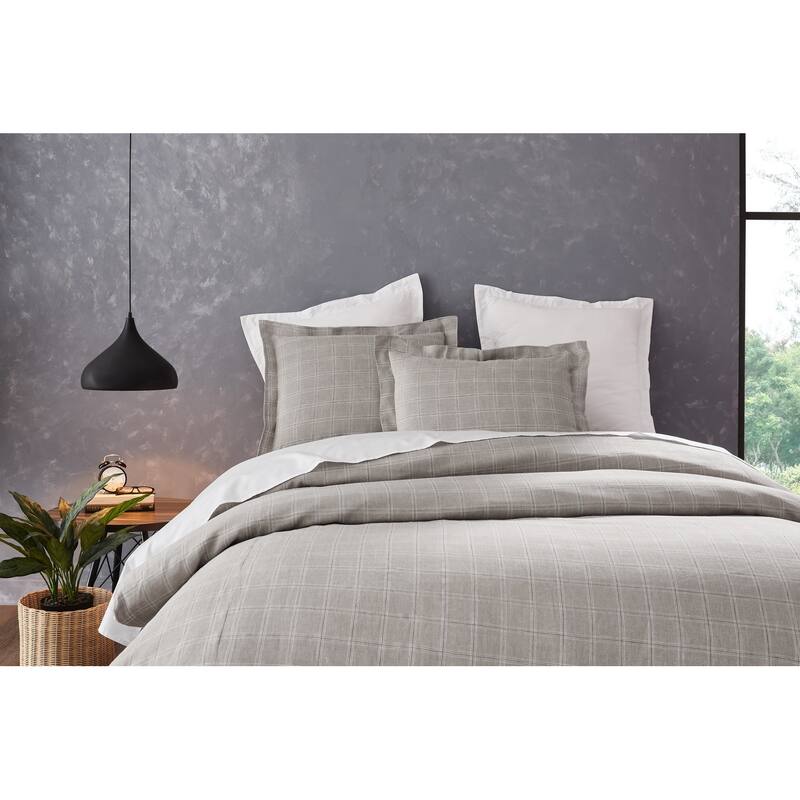 Zach Linen Duvet Cover, Natural Set