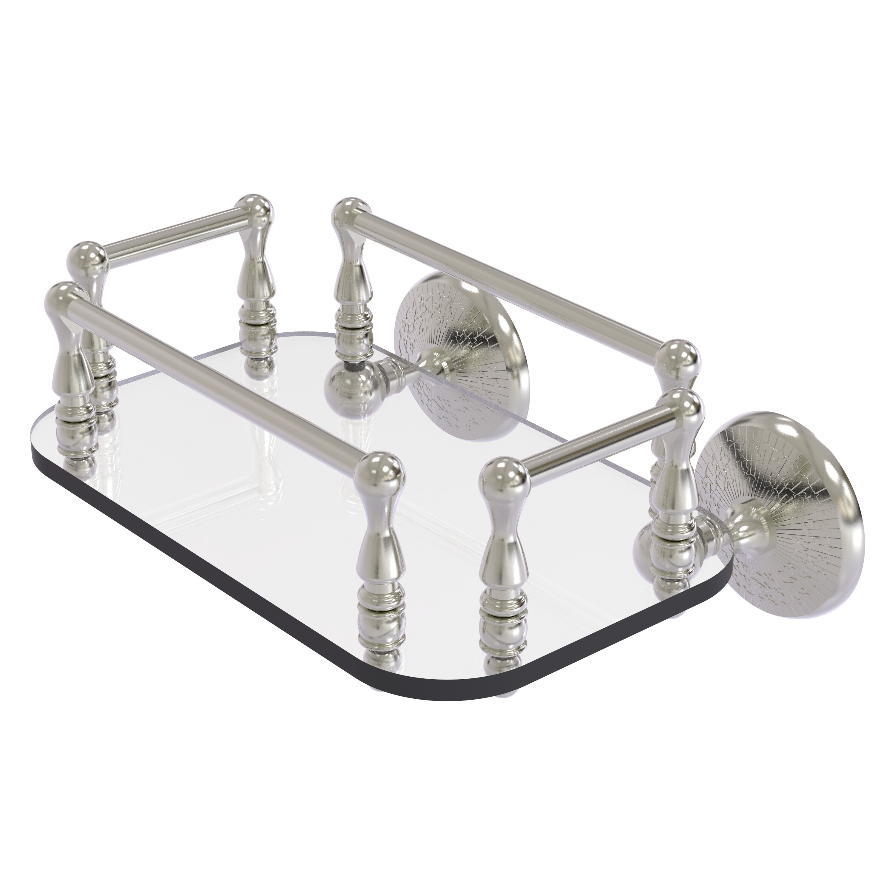 Wall mounted guest towel holder outlet