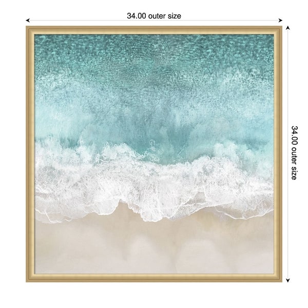 Ocean Waves I by Maggie Olsen Framed Mounted Canvas Wall Art Print