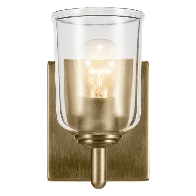 Kichler Lighting Shailene 1-Light Wall Sconce Light with Clear Glass