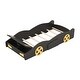 preview thumbnail 5 of 16, Twin Size Race Car-Shaped Platform Bed with Wheels and Storage, Black+Yellow