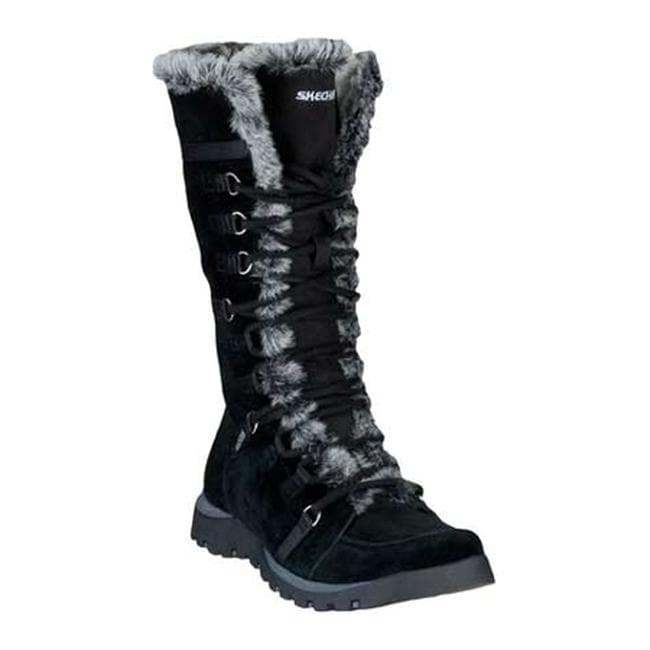 skechers unlimited lace up boots