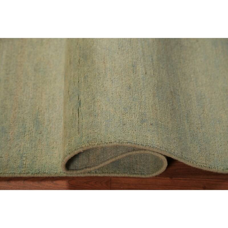 Gabbeh Modern Rug Handmade Solid Wool Carpet - 3'4" x 4'10"