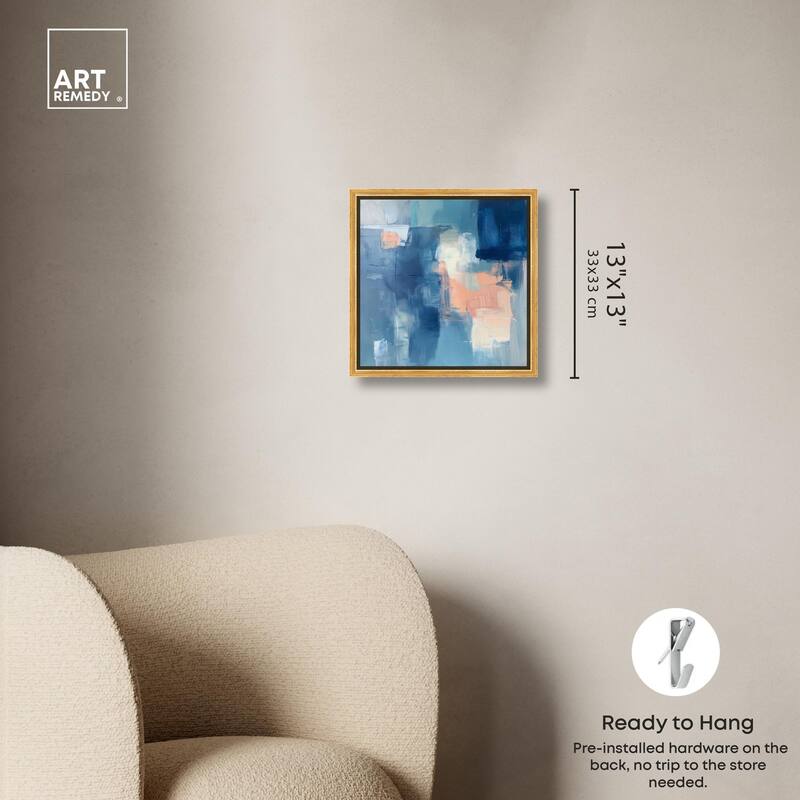 Whispering Blue II Canvas by Art Remedy
