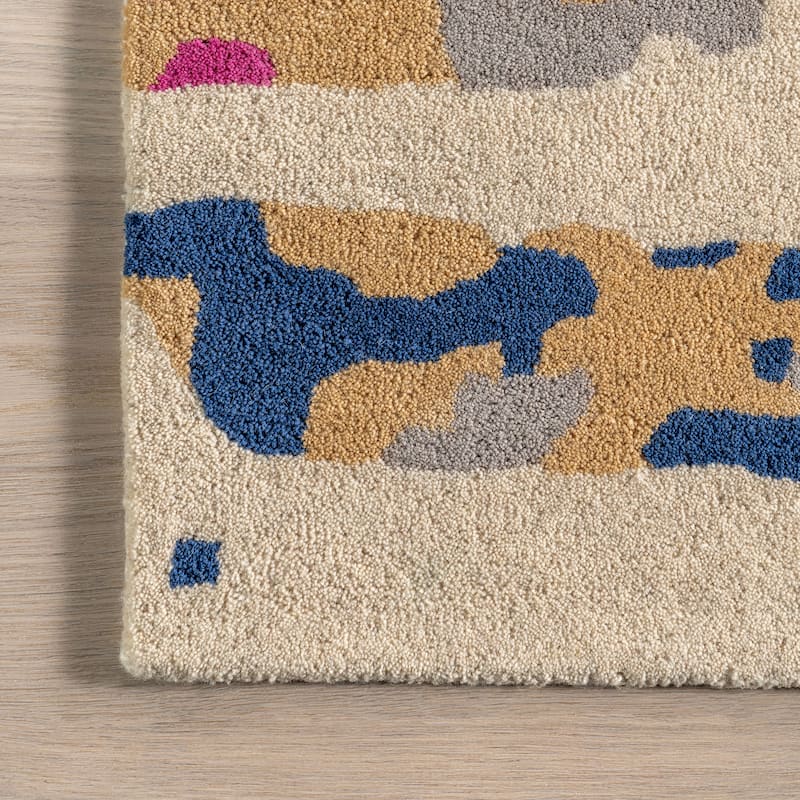 Pokhara Abstract Wool Area Rug