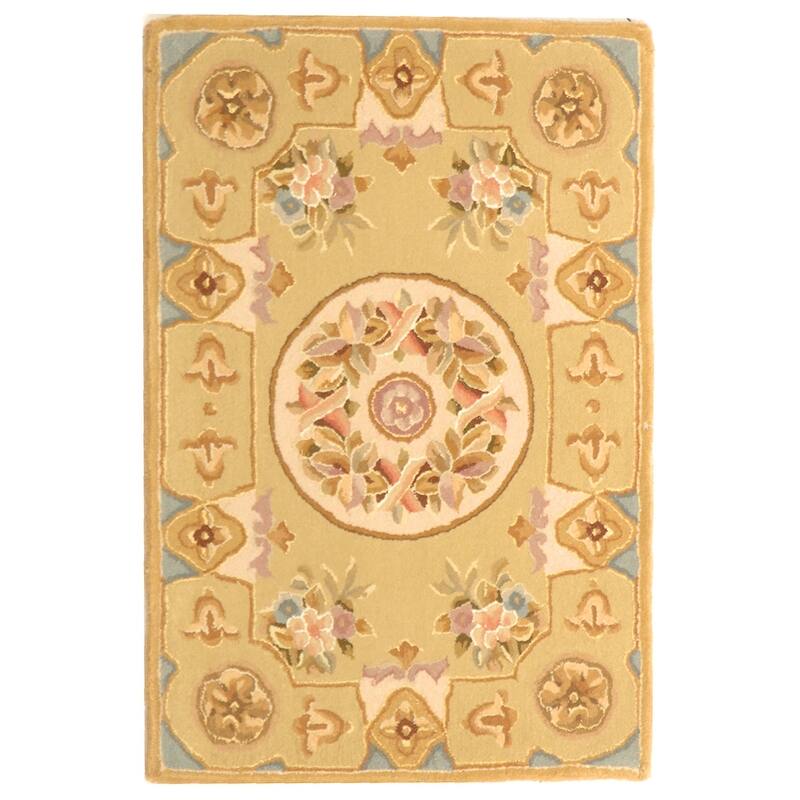 SAFAVIEH Handmade French Tapis Trista Shabby Chic Oriental Wool Rug